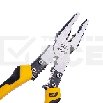 Комбинированные плоскогубцы многофункциональные Deli DL100008 215мм, (скручивание/зажим/резка/зачистка/обжим), сталь Cr-V, двухкомпонентная рукоять, фото2