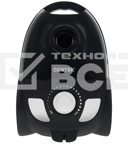 Пылесос Centek CT-2514 черный, 380/2100 Вт, уборка сухая, пылесборник мешок 2.5 л