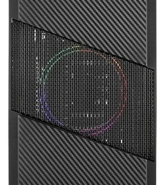 Корпус Aerocool/Formula Menace Saturn RGB-G-BK-v1 (3xUSB, 2xAudio, 0.5 мм, 120 мм FAN, прозрачная стенка-закаленное стекло, mATX