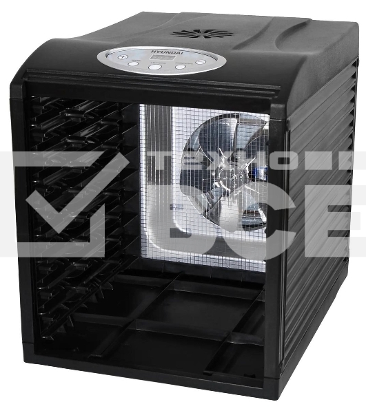 Сушка для фруктов и овощей Hyundai HYFD-P1801 18под. 700 Вт, черный