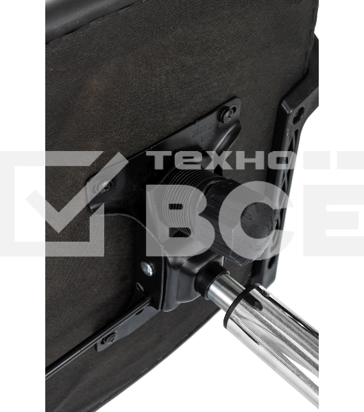 Кресло компьютерное Бюрократ CH-695NSL черный, экокожа, крестов. металл хром