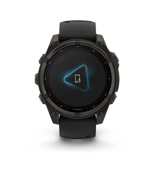 Смарт-часы Garmin Fenix 8 Solar Sapphire 47мм 1.3' корп.серый рем.черный (010-02906-11)