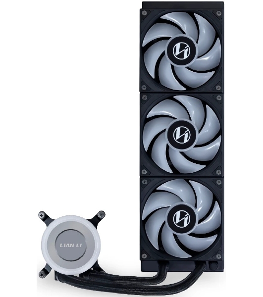 Система жидкостного охлаждения Lian Li GA II Lite 360 RGB Black, 360 мм, 3x120 мм, 300-2500 об/мин, 34.8 дБ, 4-pin PWM, ARGB, черный