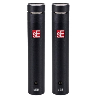 Микрофон конденсаторный sE Electronics SE8 PAIR подобранная пара, инструментальный, 20 Гц 20 кГц, максимальное звуковое давление: 126/136/146 дБ, кардиоида, комплектация: 2 x микрофонных зажима (с резьбовыми адаптерами), 2 х ветрозащиты, стерео штан