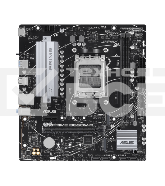 Материнская плата ASUS PRIME B650M-R, Socket AM5, AMD B650, 2xDDR5, 4xSATA, 2xM.2, 1xPCIe 4.0 x16, 1xPCIe x1, 1xHDMI, 1x 2.5Gb LAN, 2xUSB-A 3.2 Gen 1, 4xUSB-A 2.0, 3x3.5 мм, 7.1, mATX