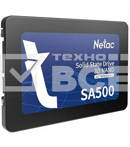Накопитель SSD Netac SA500, 256GB, SATA III, 2.5