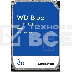 Жесткий диск WD SATA-III 8TB WD80EAAZ Desktop Blue (5640rpm) 256Mb 3.5