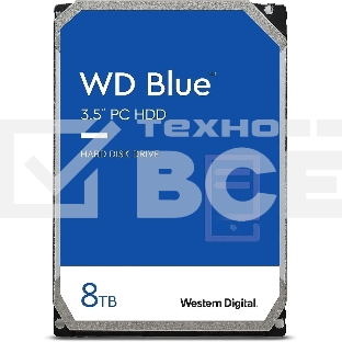 Жесткий диск WD SATA-III 8TB WD80EAAZ Desktop Blue (5640rpm) 256Mb 3.5