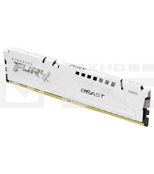 Оперативная память Kingston Fury Beast, DDR5, 16GB (1x16GB), 6000MHz, CL36, с радиатором, белый