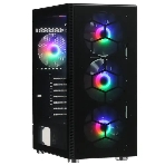 Компьютерный корпус Montech X3 GLASS, без БП, ATX 6x120мм 2xUSB 3.0 1xUSB3.1 audio bott PSU, черный, фото 1