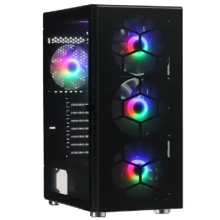 Компьютерный корпус Montech X3 GLASS, без БП, ATX 6x120мм 2xUSB 3.0 1xUSB3.1 audio bott PSU, черный