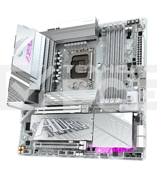 Материнская плата Gigabyte Z890M AORUS ELITE WIFI7 ICE, LGA 1851, Intel Z890, 4xDDR5, 4xSATA, 3xM.2, 1xPCIe 4.0 x4, 1xPCIe 5.0 x16, 1xDP, 1xUSB-C, 1x 2.5Gb LAN, 1xUSB-A 3.2 Gen 2, 4xUSB-A 3.2 Gen 1, 2x3.5 мм, TOSLINK, 7.1, 1xUSB4, mATX