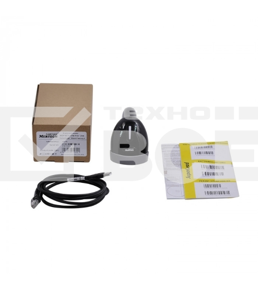 Сканер штрих-кода ручной Mertech 1300GS 2m (4895) 2D имидж, проводной, 100 скан/сек, USB, черный
