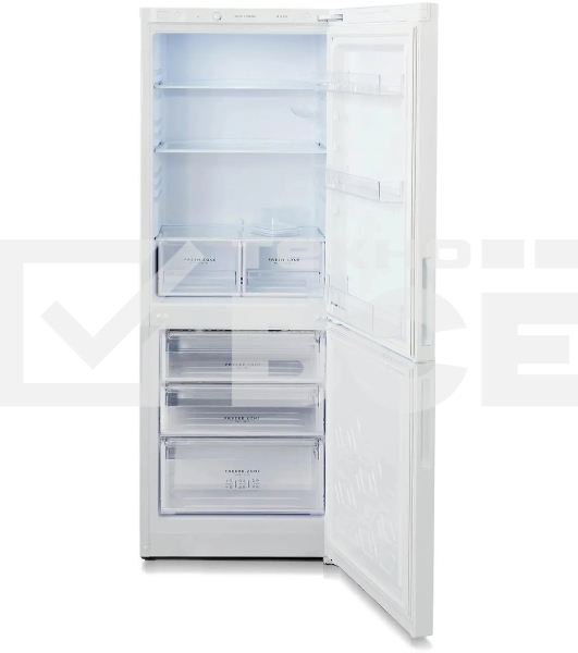 Холодильник Бирюса Б-6033 белый двухкамерный 210/100 л морозилка снизу