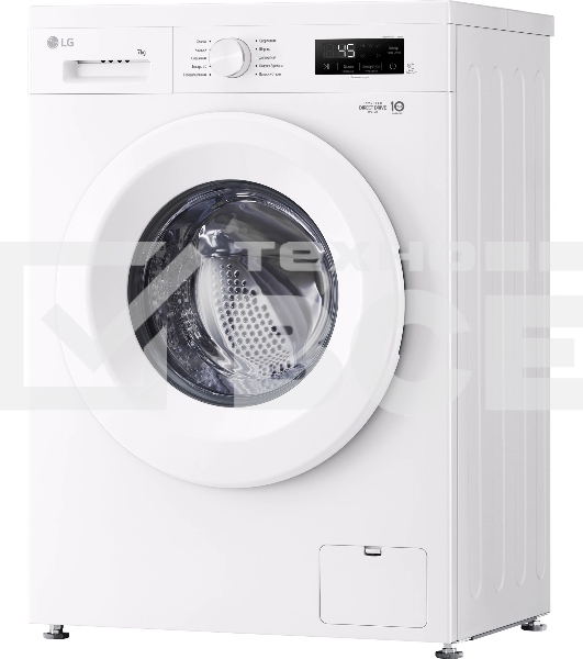 Стиральная машина LG F2Y1HS3W белый, загрузка фронтальная 7 кг, 1200 об/мин., класс: А