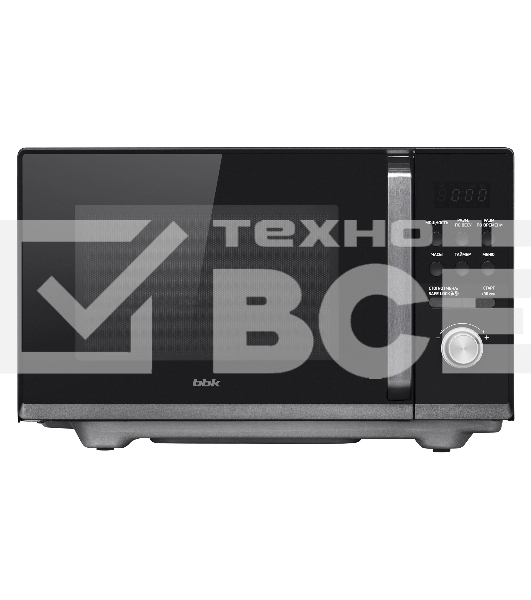 Микроволновая печь BBK 25MWS-954T/B черный, 25 л, 900 Вт, поворотный/кнопки