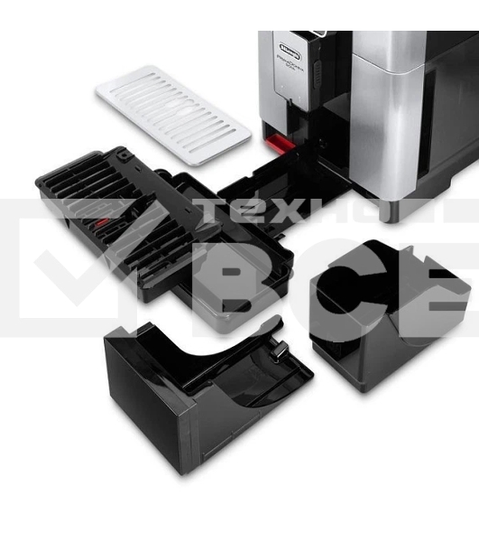 Кофемашина DeLonghi ECAM 610.75.MB металлик/черный, исп. кофе - зерновой/молотый, 2.2 л, 1450 Вт, 19 Бар