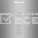 Холодильник Hisense RM469N4ACD двухкамерный, серый, 270/126, морозилка снизу, Total No Frost, фото3