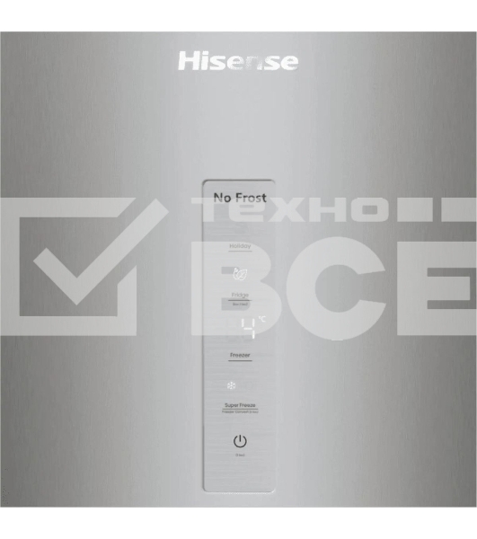 Холодильник Hisense RM469N4ACD двухкамерный, серый, 270/126, морозилка снизу, Total No Frost