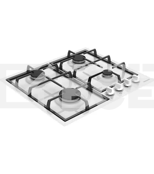 Газовая варочная панель Hotpoint HGMT 642 WH, независимая, белый