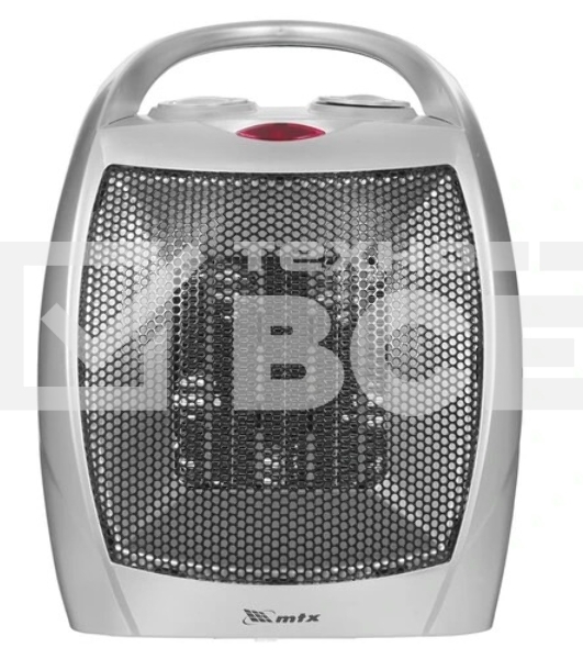 Тепловентилятор MTX FHC-1500, серый, 750/1500 Вт, 15 м2, термостат