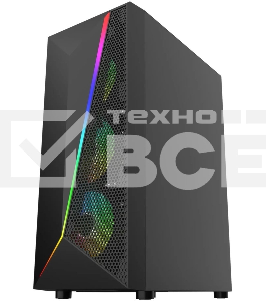 Корпус Bloody BD-CC106F черный без БП ATX 4x120mm 1xUSB2.0 1xUSB3.0 audio bott PSU