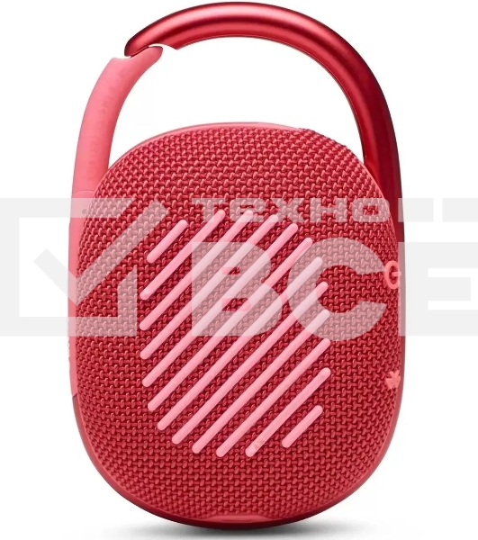 Колонка портативная JBL Clip 4 красный 5W 1.0 BT 15м 500mAh (JBLCLIP4REDAM)