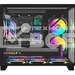 Компьютерный корпус AeroCool/Formula Crystal Z9ML Floe черный без БП mATX 4x120мм 2xUSB 3.0 audio bott PSU, фото4