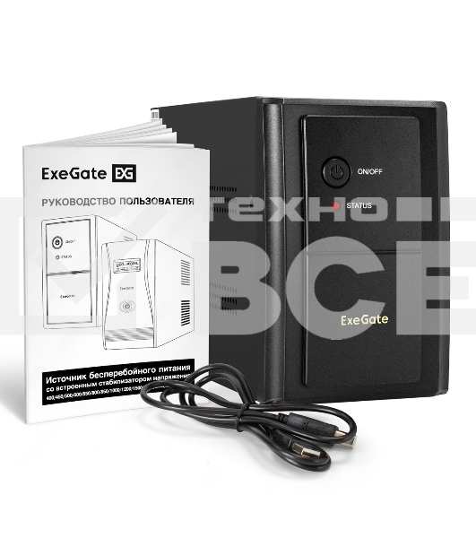 Источник бесперебойного питания ExeGate EX292607RUS SpecialPro UNB-2000.LED.AVR.1SH.2C13.RJ.USB 2000VA/1200W, LED, AVR,1*Schuko+2*C13, RJ45/11, USB, металлический корпус, черный