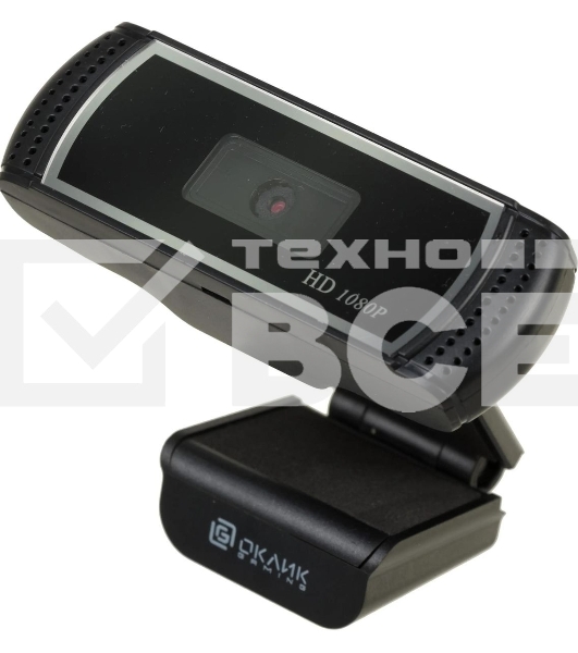 Веб-камера Oklick/Оклик OK-C013FH черный 2Mpix (1920x1080) USB2.0 с микрофоном