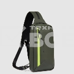 Рюкзак слинг Piquadro Corner 2.0 CA6466C2OW/VE зеленый полиэстер, фото7