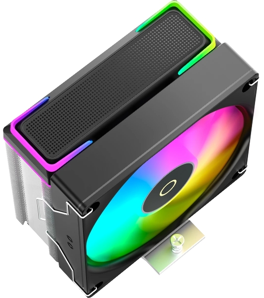 Кулер для процессора Ocypus Delta A40 SE BK ARGB, 120мм ARGB FAN, Top ARGB Panel, 4 HEAT PIPES, 4-PIN PWM, 800-1800 RPM, 31DBA, HYDRO BEARING, LGA115X/1200/1700/18XX, AM4/AM5