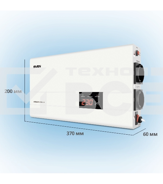Сетевые фильтры SVEN Стабилизатор напряжения AVR SLIM-2000 LCD