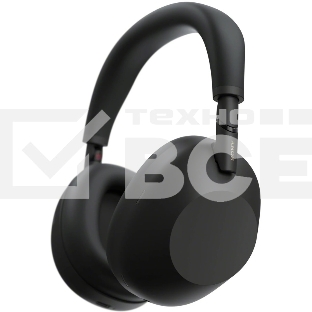 Беспроводные/проводные наушники Sony WH-1000XM6 черный, полноразмерные, Bluetooth + проводной, адаптивное активное шумоподавление, до 40 ч