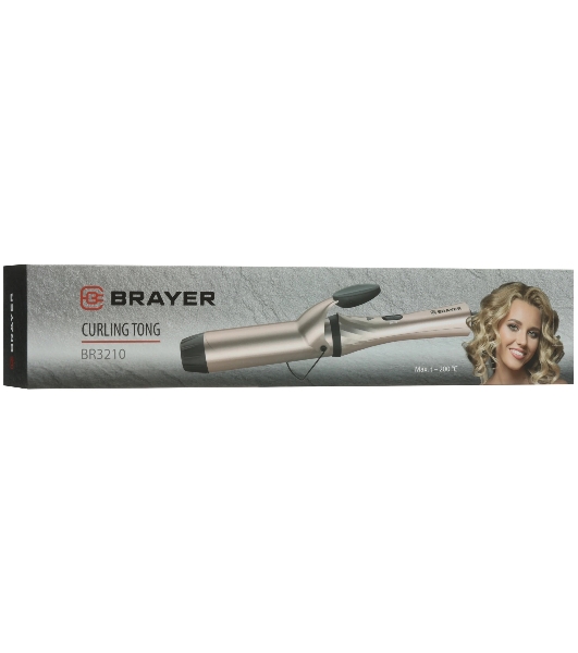 Щипцы для завивки волос BRAYER BR3210 розовый, 38 мм, 200 °C, 1 режим