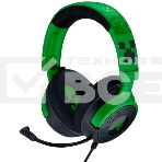 Гарнитура Razer Kraken V4 X зеленый/чёрный, проводная, подсветка, фото 1