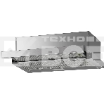 Вытяжка встраиваемая Hyundai HBH 6230 IX нержавеющая сталь управление: кнопочное (1 мотор), фото 1