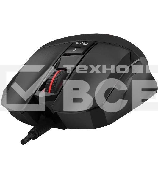 Мышь проводная A4Tech Bloody W65 Max Mini черный, 12000 dpi, USB, кнопки - 9