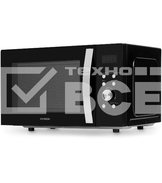 Микроволновая печь Hyundai HYM-D2078 черный 23л 800Вт кнопки, поворотный механизм