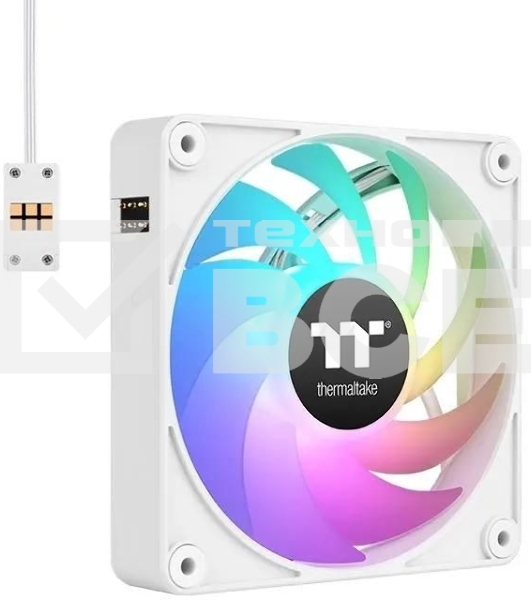 Комплект вентиляторов для корпуса Thermaltake CT140 EX ARGB Sync (3 шт.) белый, 140 мм, 1800 об/мин, 30.7 дБ, 4 pin
