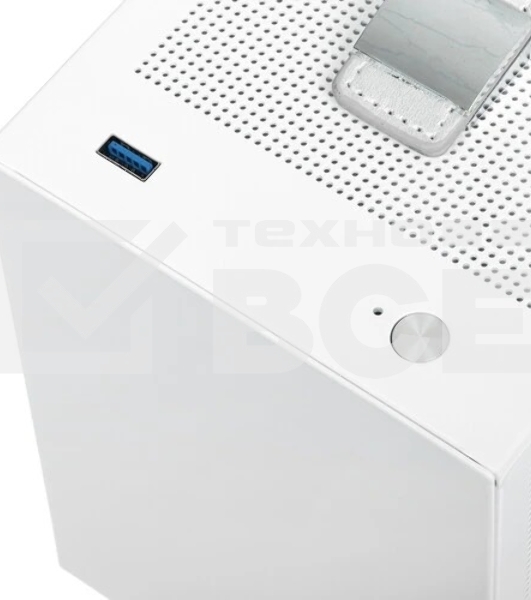 Компьютерный корпус PCCooler I100 PRO MESH WH, Mesh Compact, белый, SPCC, no fans ITX 60/300/SFX PSU support; 1x2.5