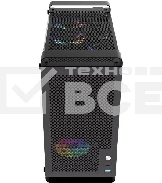 Компьютерный корпус Accord ACC-GCUB4 черный без БП mATX 1x92мм 1xUSB 3.0 1xUSB3.1 audio