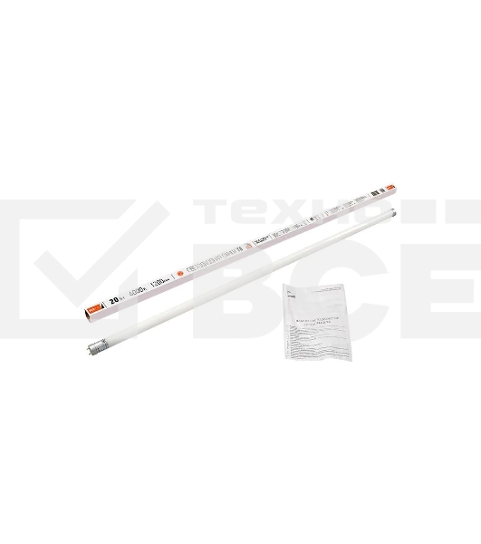 Лампа светодиодная JazzWay PLED T8-1200GL 20Вт линейная 4000К белый G13 1600лм 220-240В