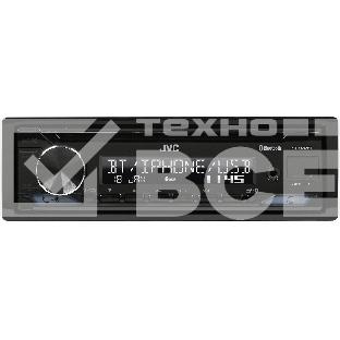 Автомагнитола JVC KD-X482BT, 1 DIN, Bluetooth, USB Type-A, AUX, съёмная панель