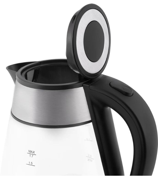 Чайник Vitek VT-7037(TR) Мощность 2200 Вт Макс. объем 1,7 л Корпус из термостойкого стекла.