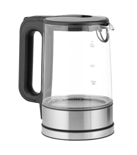 Электрочайник Centek CT-0032 прозрачный, 1.7 л, 2200 Вт, скрытый нагревательный элемент