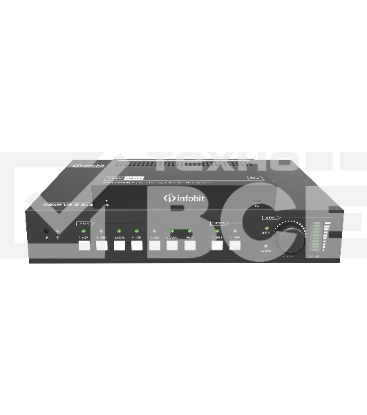 Презентационный коммутатор Infobit [iSwitch 602] 4K60 6X2 с выходами HDMI и HDBaseT