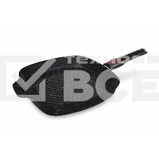 Сковорода-гриль квадратная 28 литая Индукция Гранит с/р