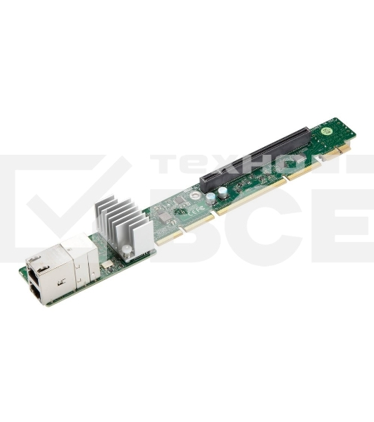 Плата AOC-URG4N4-I2XT-O Network Ports: 2, Speed: 10GbE, Connectors: 2x RJ45, PCI-E slot: 1x PCI-E 4.0 x16