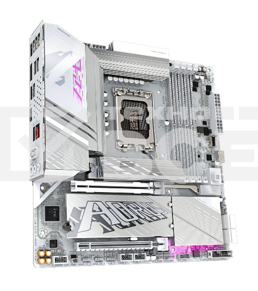 Материнская плата Gigabyte Z890M AORUS ELITE WIFI7 ICE, LGA 1851, Intel Z890, 4xDDR5, 4xSATA, 3xM.2, 1xPCIe 4.0 x4, 1xPCIe 5.0 x16, 1xDP, 1xUSB-C, 1x 2.5Gb LAN, 1xUSB-A 3.2 Gen 2, 4xUSB-A 3.2 Gen 1, 2x3.5 мм, TOSLINK, 7.1, 1xUSB4, mATX